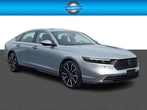 Solar Silver Metallic 2025 Honda Accord Hybrid Touring