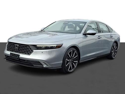 Solar Silver Metallic 2025 Honda Accord Hybrid Touring