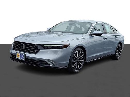 Solar Silver Metallic 2025 Honda Accord Hybrid Touring