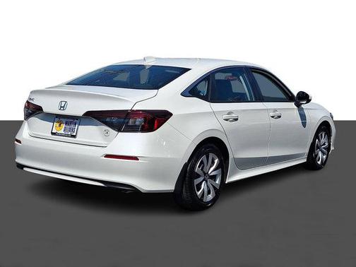 Platinum White Pearl 2025 Honda Civic LX