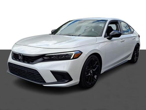 Platinum White Pearl 2023 Honda Civic Sport