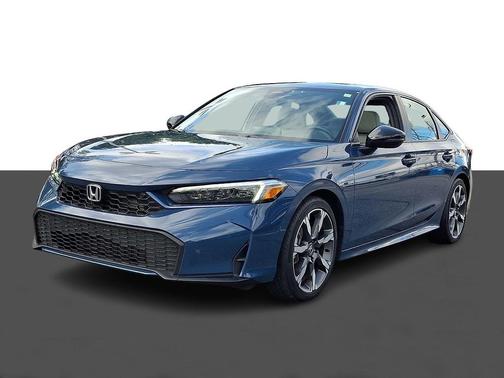 Blue Lagoon Pearl 2025 Honda Civic Hybrid Sport