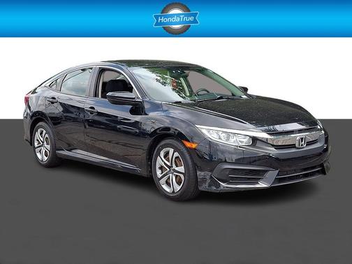 Crystal Black Pearl 2017 Honda Civic LX