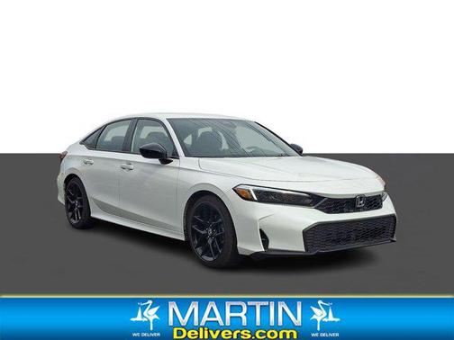 Platinum White Pearl 2026 Honda Civic Sport