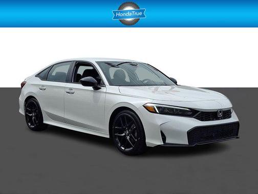 Platinum White Pearl 2026 Honda Civic Sport