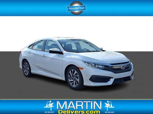 White Orchid Pearl 2016 Honda Civic EX