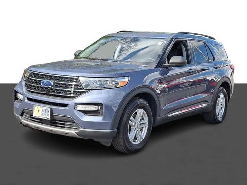 Infinite Blue Metallic Tinted Clearcoat 2021 Ford Explorer XLT