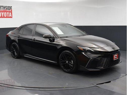 Midnight Black Metallic 2025 Toyota Camry SE