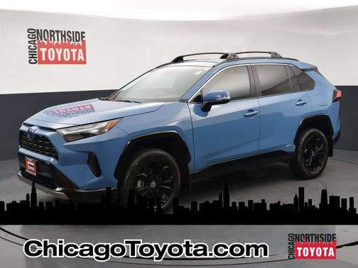 Cavalry Blue 2024 Toyota RAV4 Hybrid SE