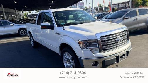 White Platinum Metallic Tri-Coat 2013 Ford F-150 Lariat
