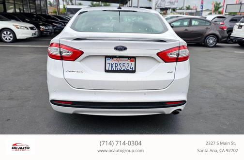 White Platinum Metallic Tri-Coat 2015 Ford Fusion SE