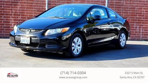 Crystal Black Pearl 2012 Honda Civic LX