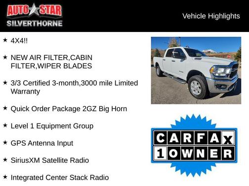 2024 RAM 2500 Big Horn Crew Cab 4x4 6'4' Box