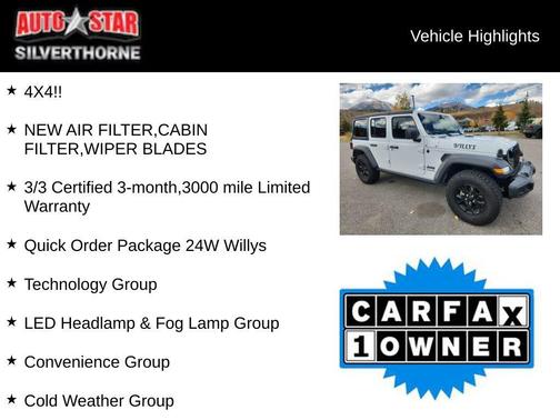 2020 Jeep Wrangler Unlimited Willys 4X4