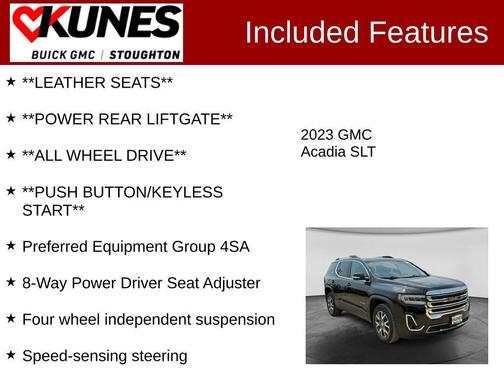 Ebony Twilight Metallic 2023 GMC Acadia AWD SLT