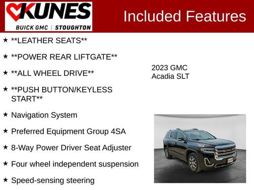 Ebony Twilight Metallic 2023 GMC Acadia AWD SLT