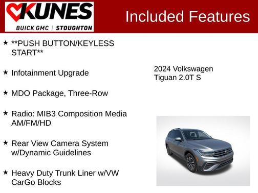 Pyrite Silver Metallic 2024 Volkswagen Tiguan 2.0T S