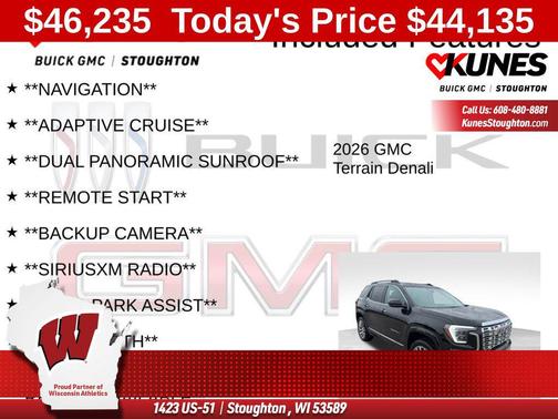 Ebony Twilight Metallic 2026 GMC Terrain Denali