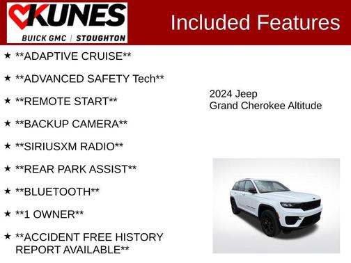 Bright White Clearcoat 2024 Jeep Grand Cherokee Altitude