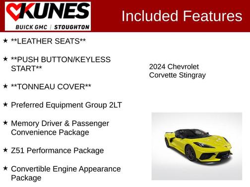 2024 Chevrolet Corvette Stingray w/2LT