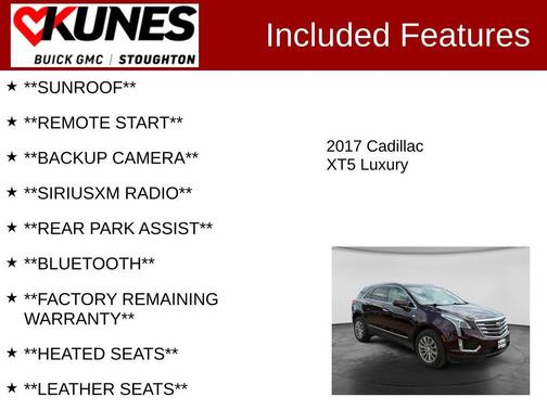 Deep Amethyst Metallic 2017 Cadillac XT5 Luxury