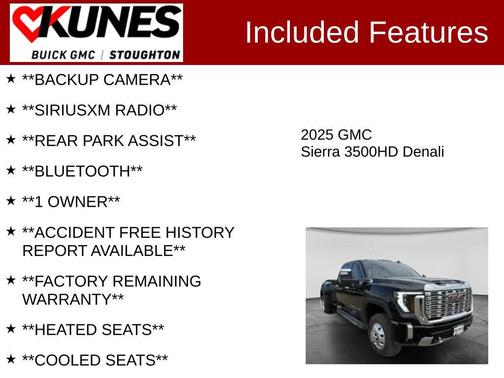 Onyx Black 2025 GMC Sierra 3500 Denali