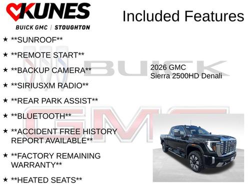 Onyx Black 2026 GMC Sierra 2500 Denali