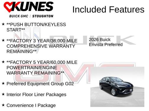 Ebony Twilight Metallic 2026 Buick Envista Preferred FWD