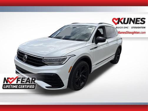 Opal White 2023 Volkswagen Tiguan 2.0T SE R-Line Black