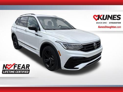 Opal White 2023 Volkswagen Tiguan 2.0T SE R-Line Black