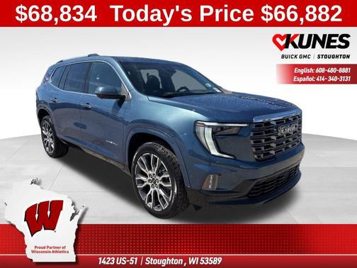 Downpour Metallic 2026 GMC Acadia Denali