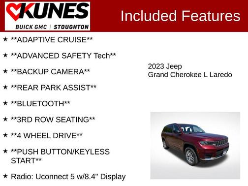 Velvet Red Pearlcoat 2023 Jeep Grand Cherokee L Laredo