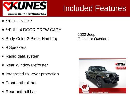 Sarge Green Clearcoat 2022 Jeep Gladiator Overland