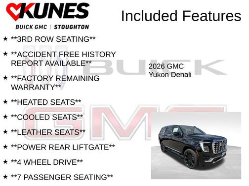 Onyx Black 2026 GMC Yukon Denali