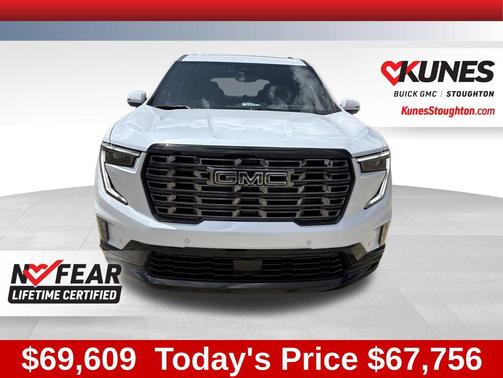 Glacier White Tricoat 2026 GMC Acadia Denali