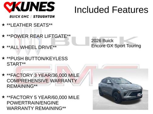 Moonstone Gray Metallic 2026 Buick Encore GX Sport Touring