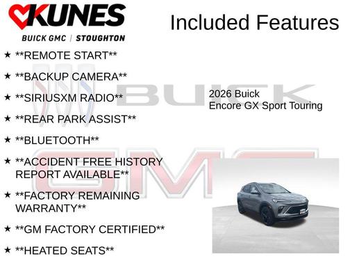 Moonstone Gray Metallic 2026 Buick Encore GX Sport Touring