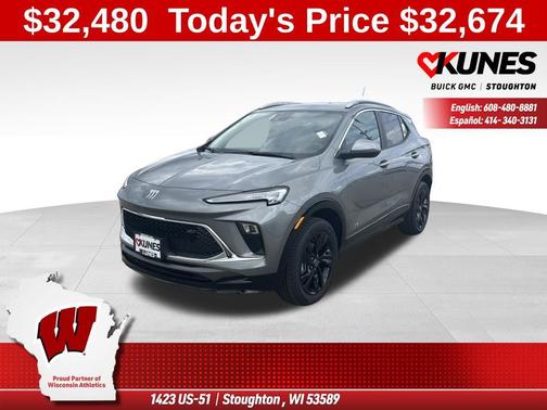 Moonstone Gray Metallic 2026 Buick Encore GX Sport Touring
