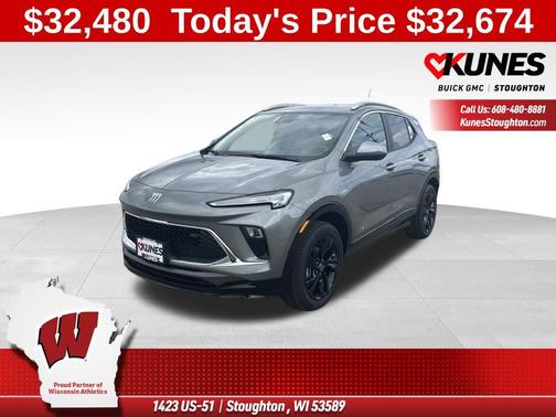 Moonstone Gray Metallic 2026 Buick Encore GX Sport Touring