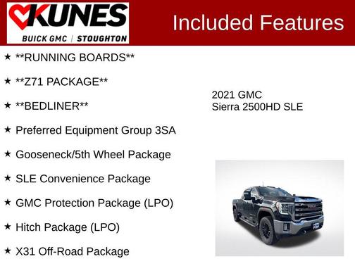 Black 2021 GMC Sierra 2500 SLE
