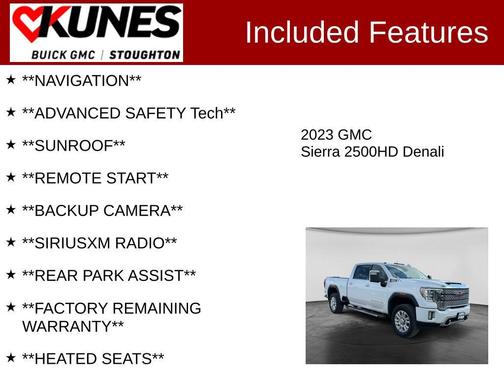 White Frost Tricoat 2023 GMC Sierra 2500 Denali