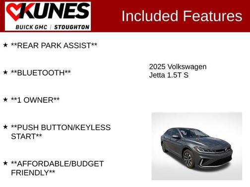 Platinum Gray Metallic 2025 Volkswagen Jetta 1.5T S
