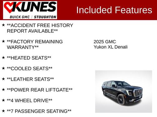 Onyx Black 2025 GMC Yukon XL Denali