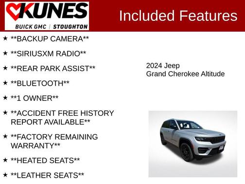 Silver Zynith 2024 Jeep Grand Cherokee Altitude