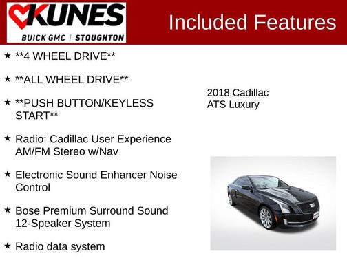 2018 Cadillac ATS 2.0L Turbo Luxury