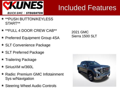 Dark Sky Metallic 2021 GMC Sierra 1500 SLT