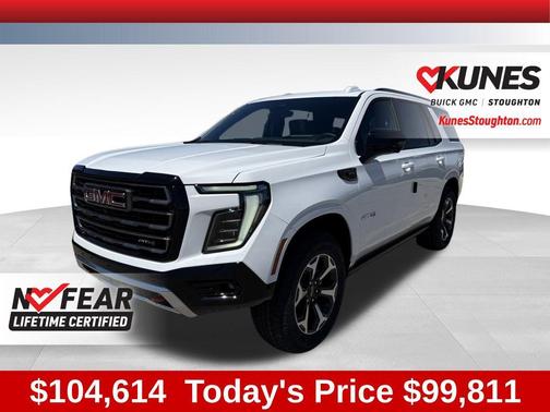 Summit White 2026 GMC Yukon 4WD AT4 Ultimate