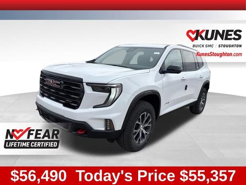 Summit White 2026 GMC Acadia AT4 AWD