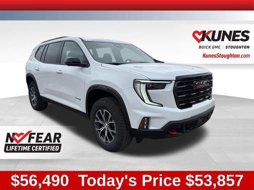 Summit White 2026 GMC Acadia AT4 AWD