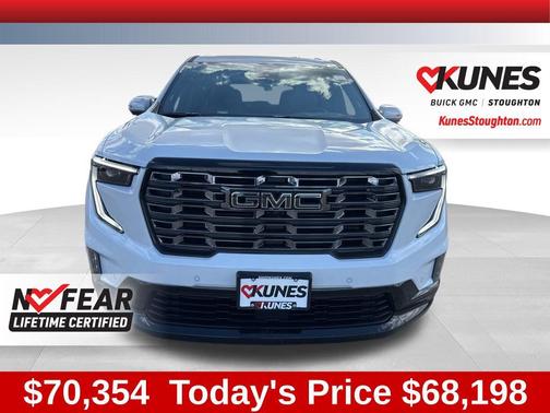 Glacier White Tricoat 2026 GMC Acadia Denali